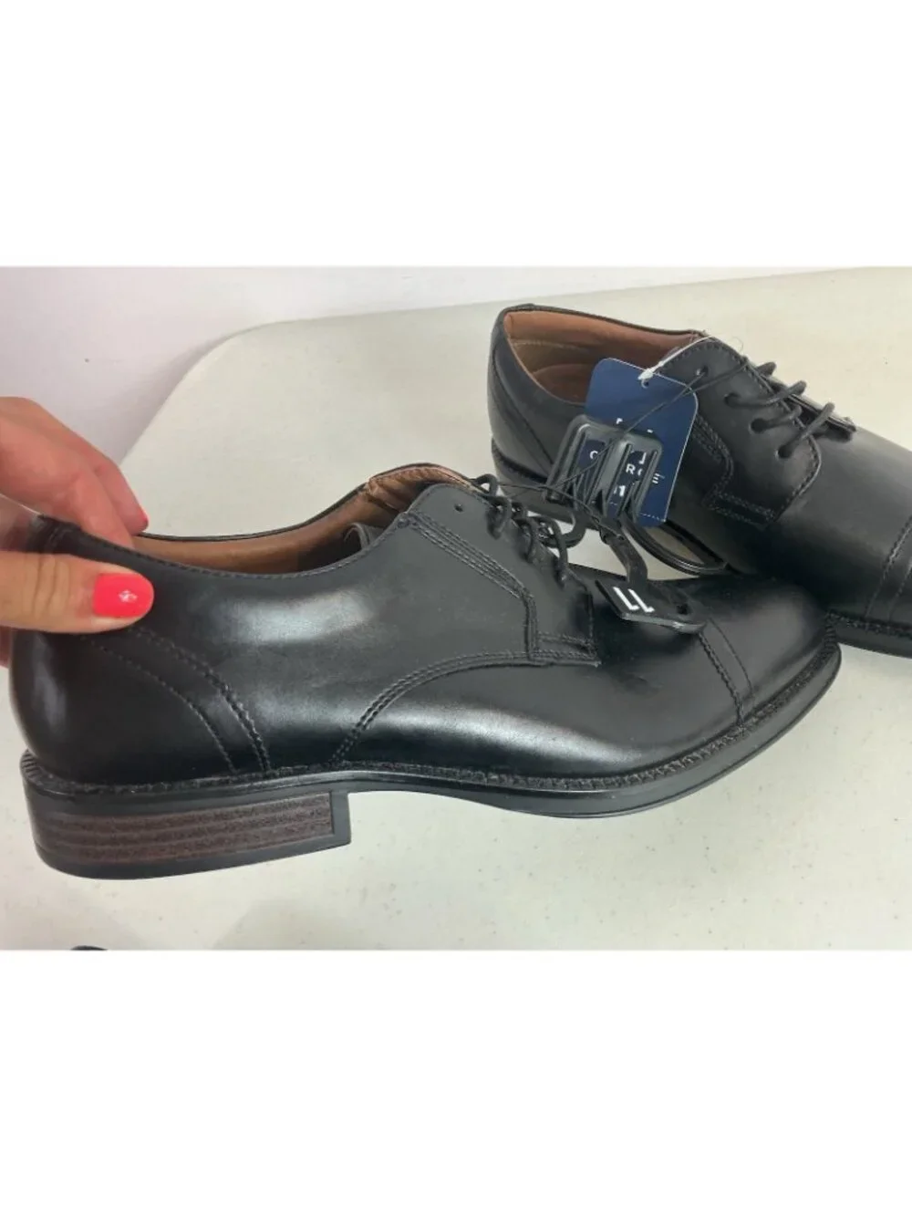 Black Oxford Shoes Lace Up New Mens 11